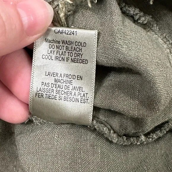 Young Fabulous & Broke River Raw Edge Cadet Green Romper sz L - Picture 14 of 16